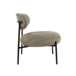 Fauteuil de salon confortable – tissu chenille sable CREEK