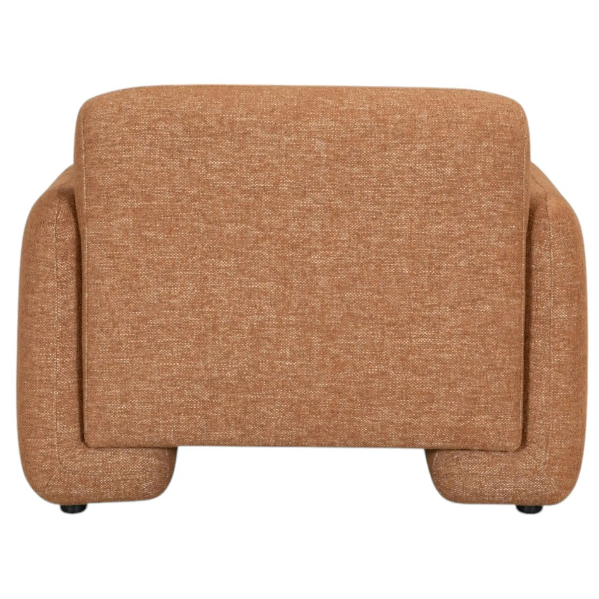 Fauteuil de salon couleur rouille MASSA