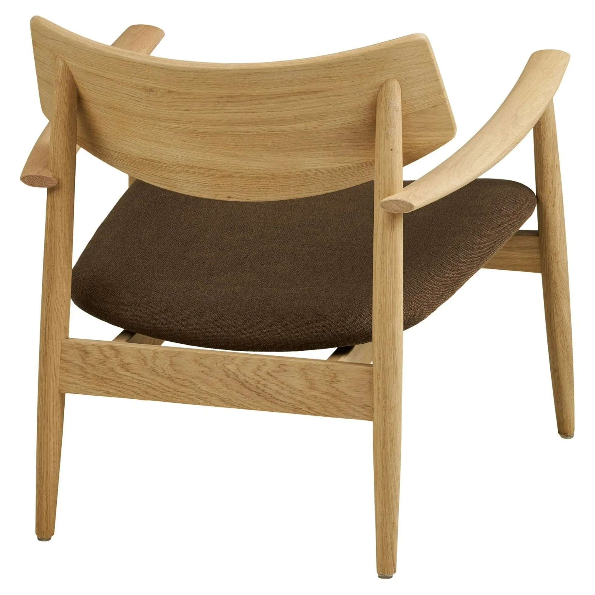 Fauteuil design scandinave en bois de chêne clair ROTTERDAM