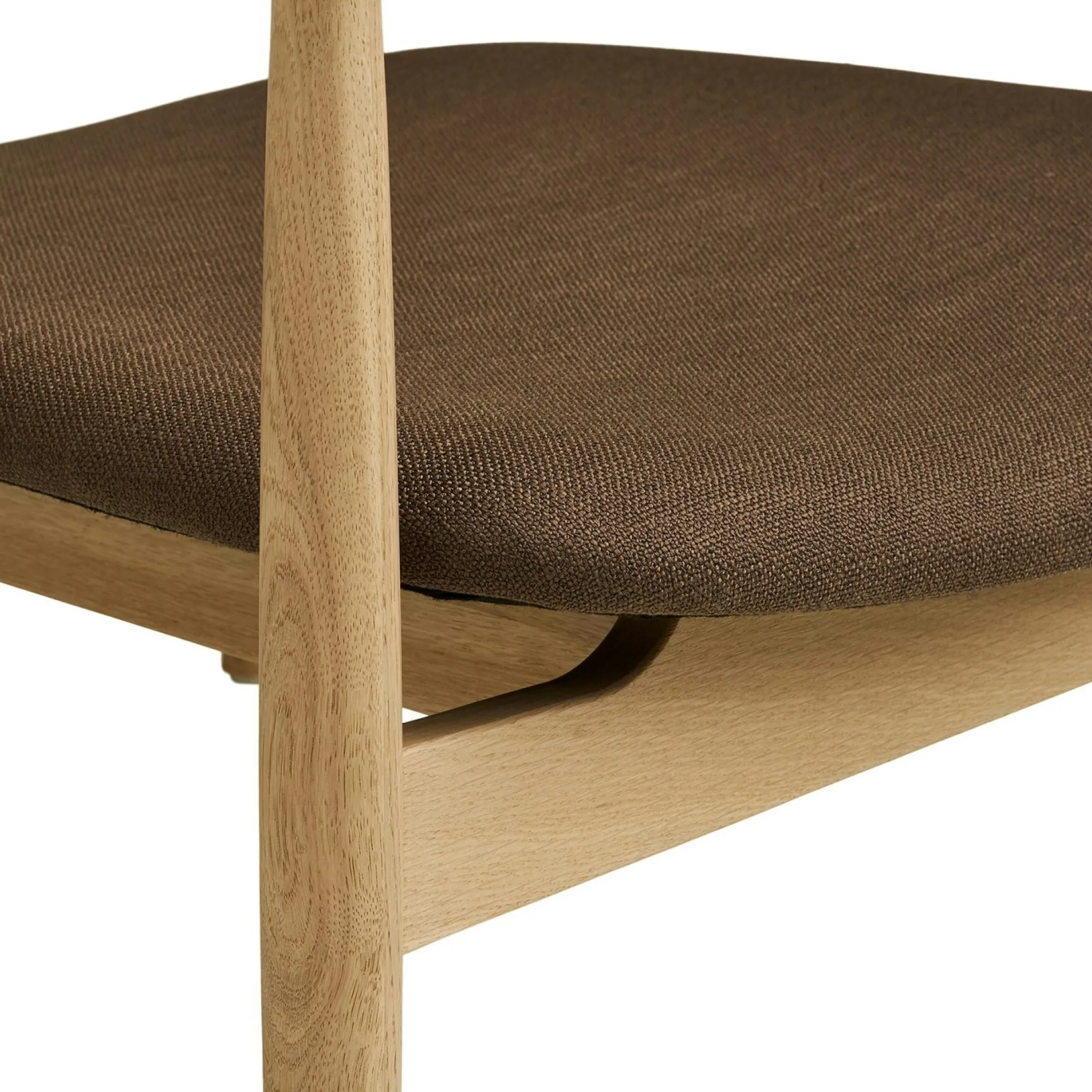 Fauteuil design scandinave en bois de chêne clair ROTTERDAM