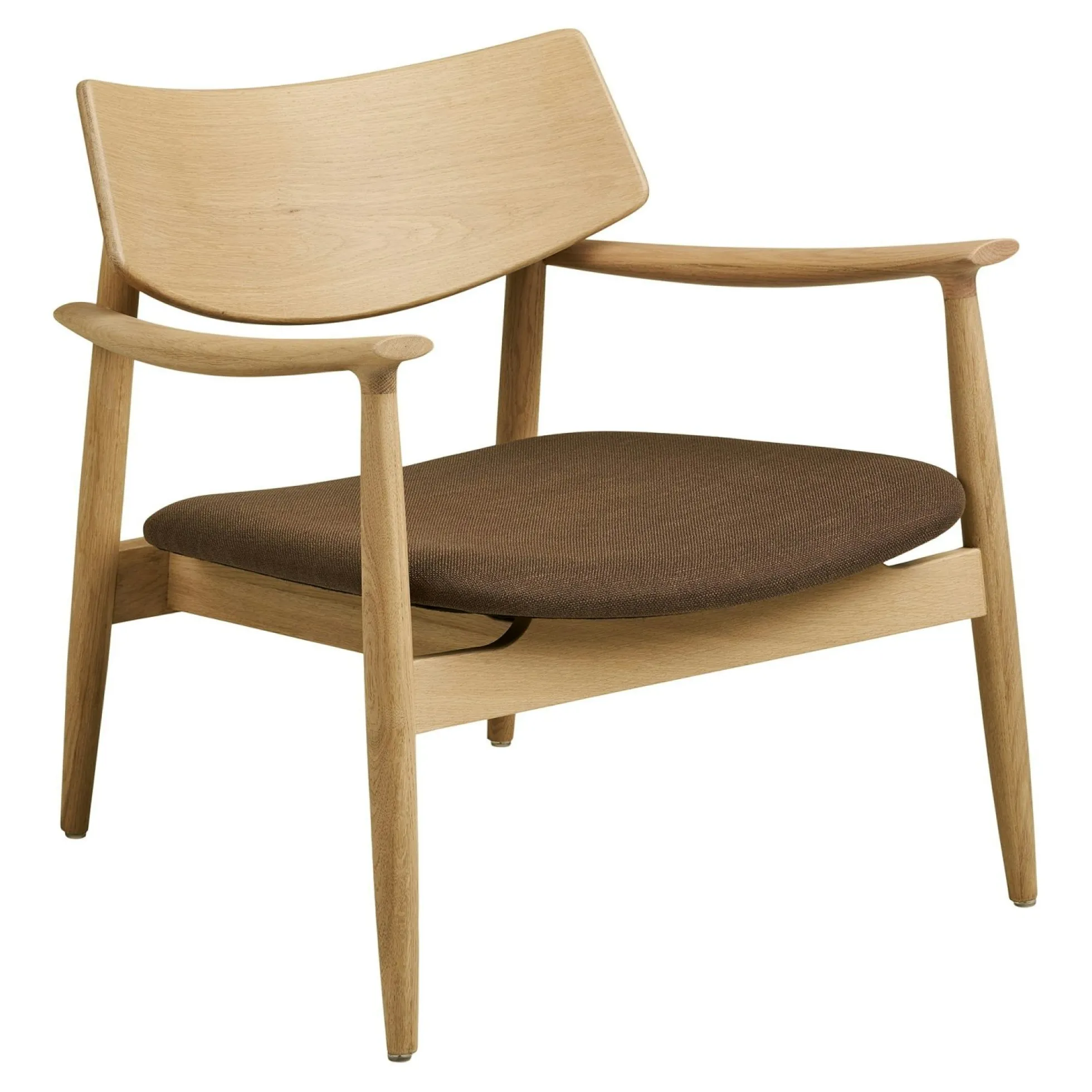 Fauteuil design scandinave en bois de chêne clair ROTTERDAM