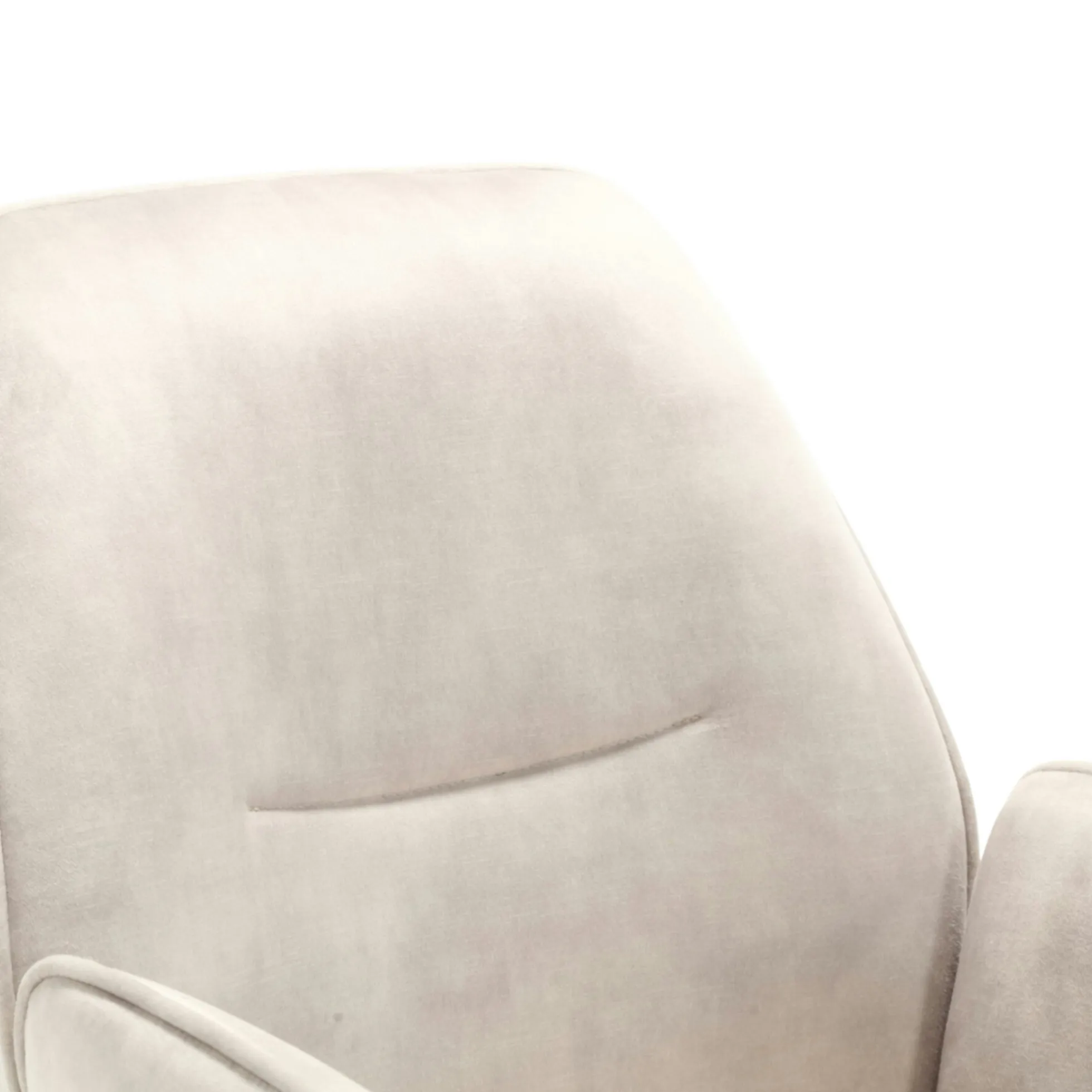 Fauteuil de table beige clair moderne (lot de 2) CORTINA
