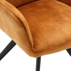 Fauteuil de table doré moderne (lot de 2) CORTINA