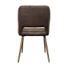 Fauteuil de table marron chocolat (lot de 2)