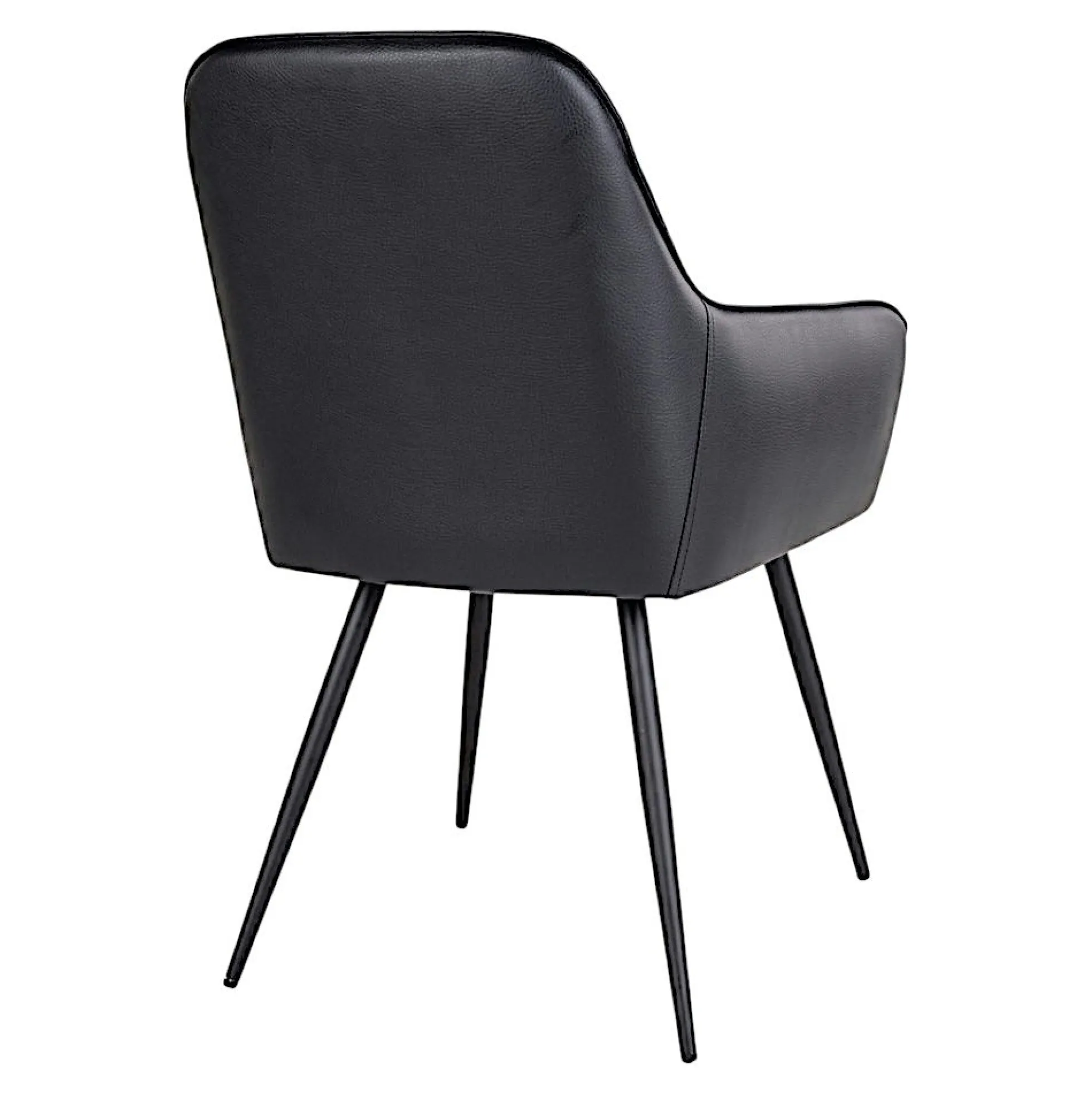 Fauteuil de table noir vintage (lot de 2) SAVONE