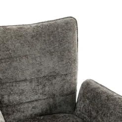 Fauteuil de table pivotant anthracite en tissu texturé (x2) RIVANO