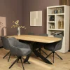 Fauteuil de table pivotant gris foncé à poignée (lot de 2) CORTINA