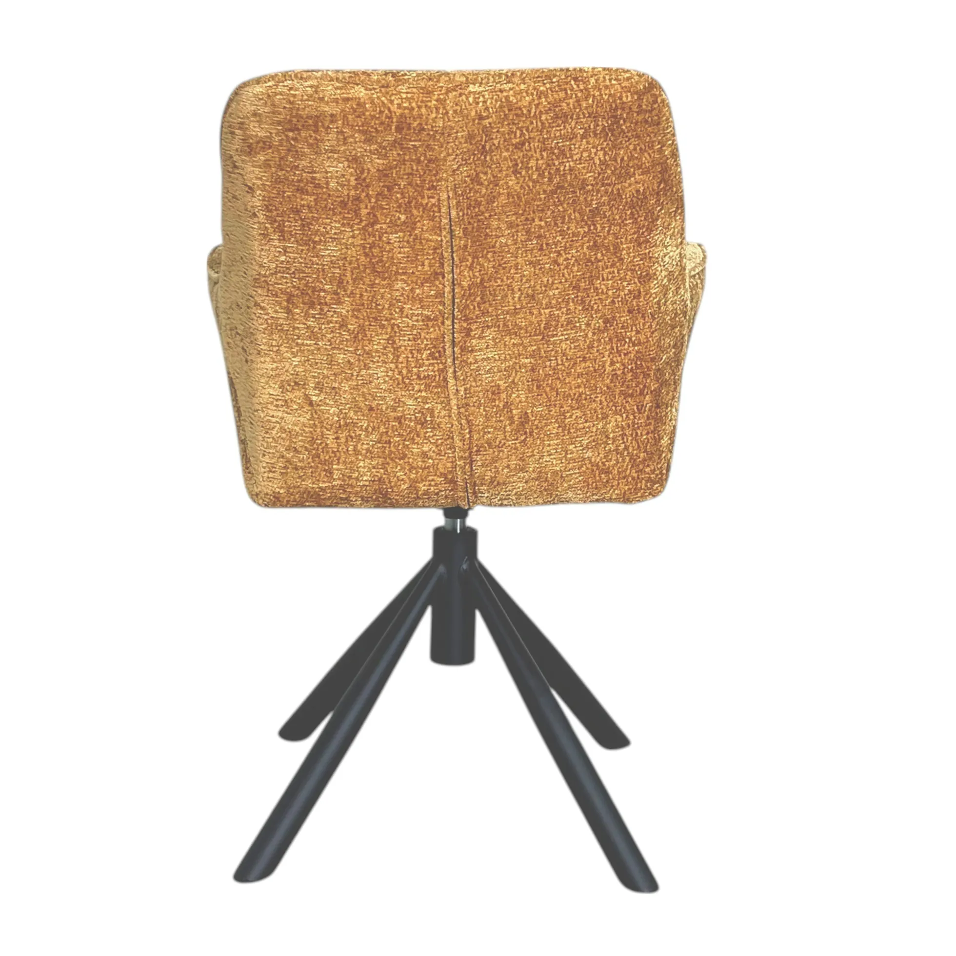 Fauteuil de table pivotant tissu moutarde (lot de 2) IENA