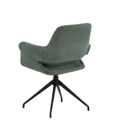 Fauteuil de table pivotant vert (x2) AUREN