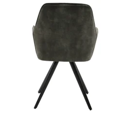 Fauteuil de table vert moderne (lot de 2) CORTINA