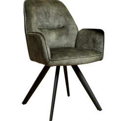 Fauteuil de table vert moderne (lot de 2) CORTINA