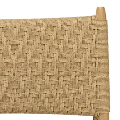 Fauteuil détente motifs tressés et teck (lot de 2) SUMMER