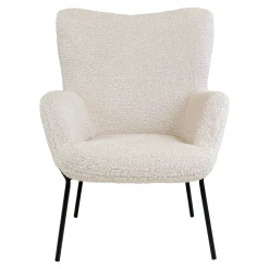 Fauteuil en peau de mouton synthétique BERLIN