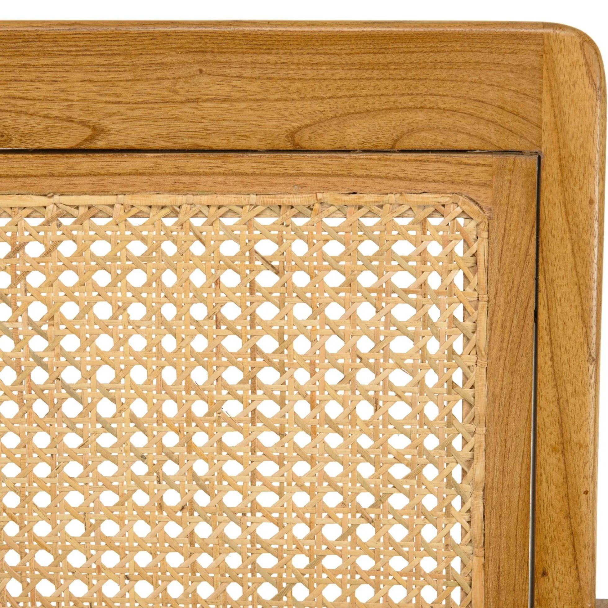 Fauteuil en rotin et bois DIKA