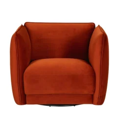 Fauteuil en velours brique SOFIA