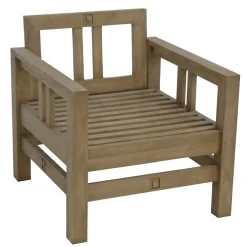 Fauteuil Hévéa 76x80x80cm TESSA