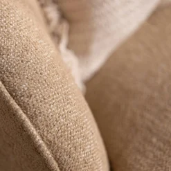 Fauteuil pivotant beige BRADFORD