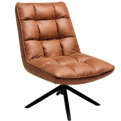 Fauteuil pivotant camel - confort salon KERALA