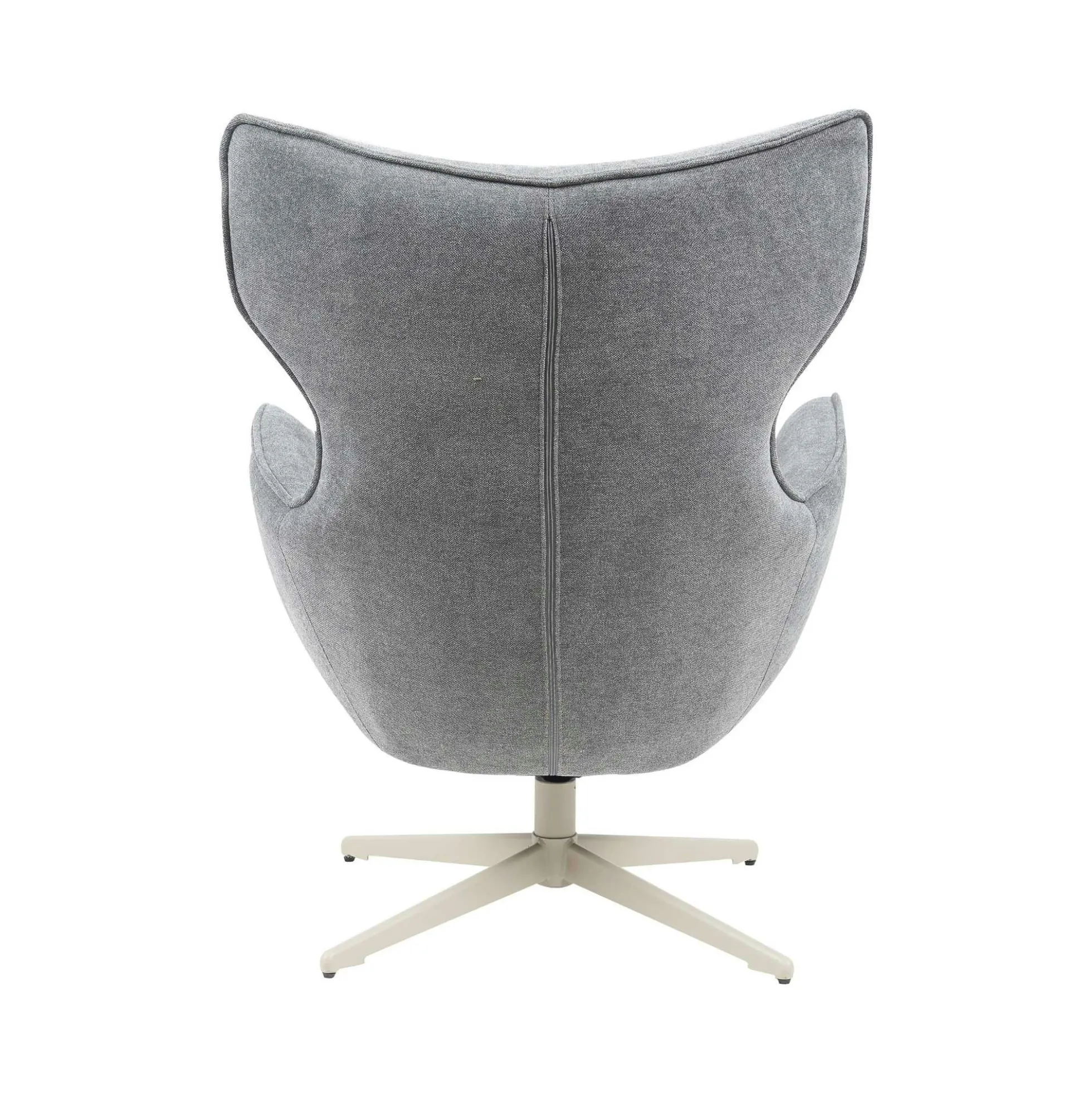 Fauteuil pivotant design en tissu gris foncé BELORA