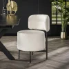 Fauteuil pivotant rond en bouclette blanche (lot de 2) GALWAY