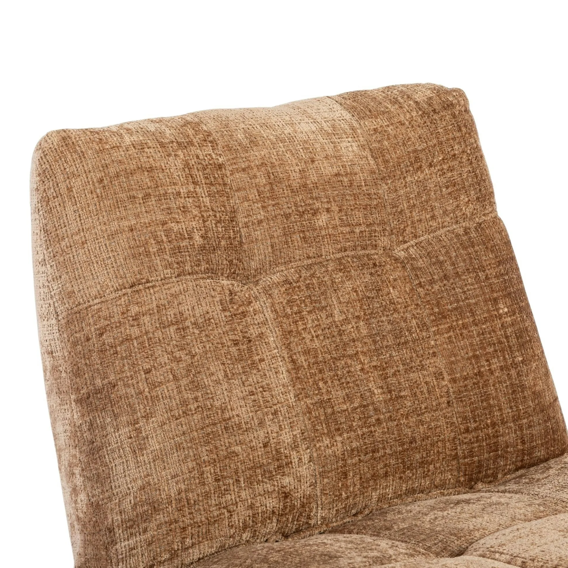 Fauteuil relax inclinable cannelle tissu chenille BELORA