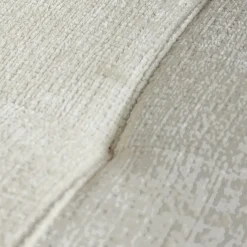 Fauteuil relax inclinable écru tissu chenille BELORA