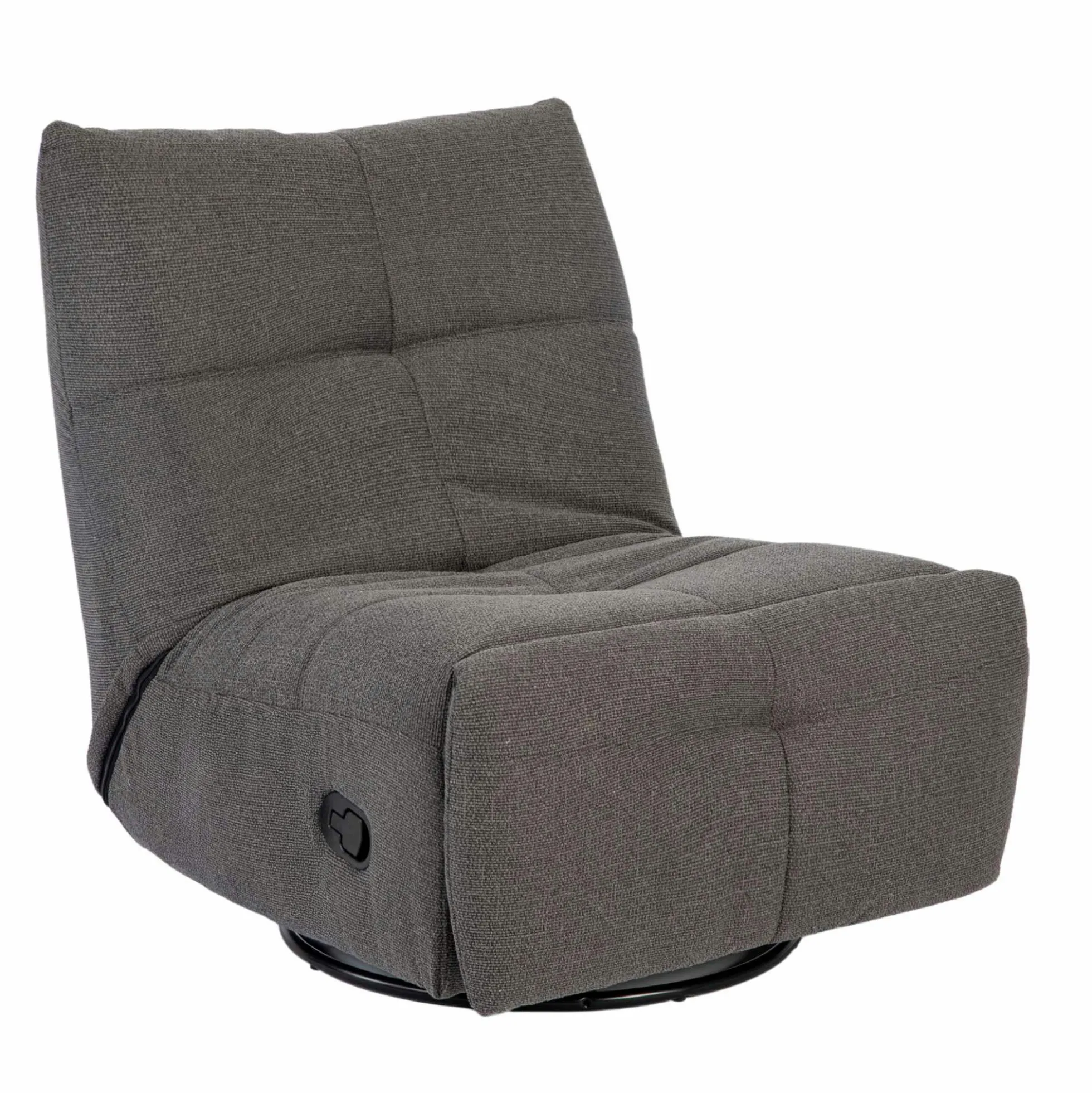 Fauteuil relax inclinable gris foncé BELORA