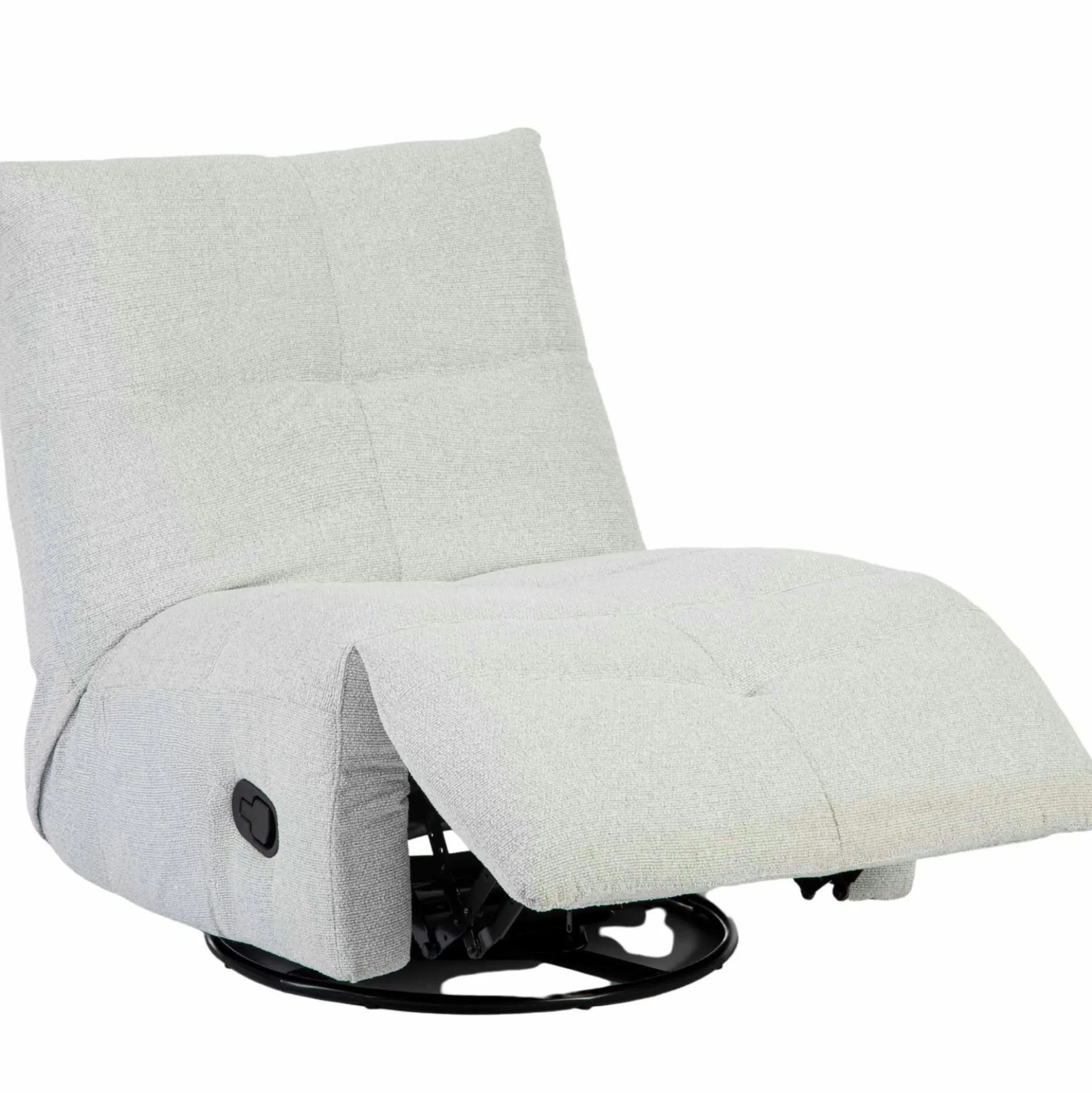 Fauteuil relax inclinable gris clair BELORA