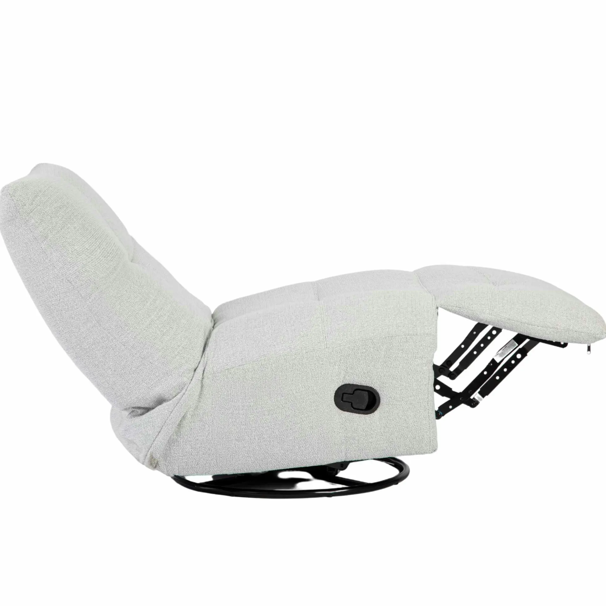 Fauteuil relax inclinable gris clair BELORA