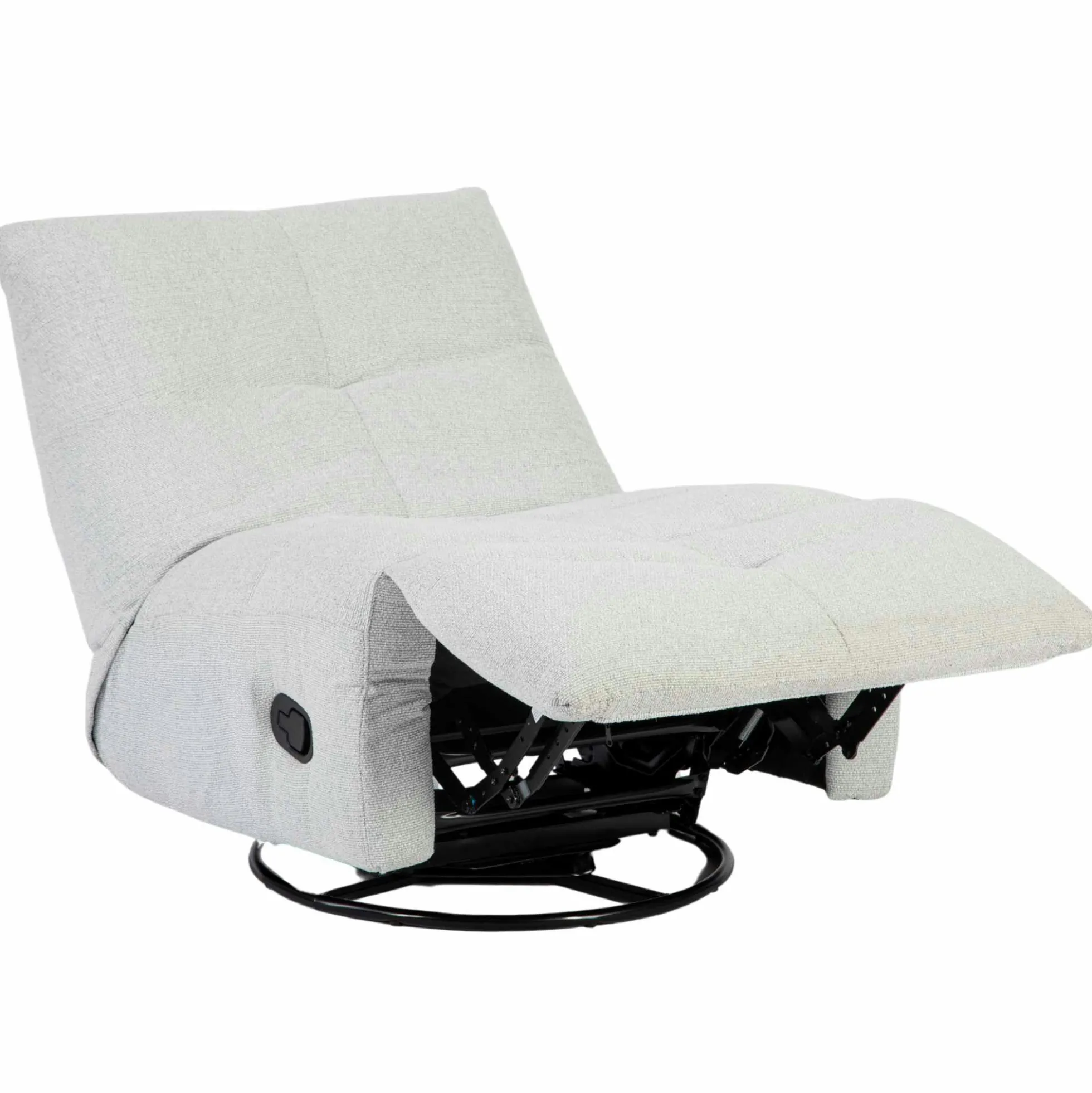 Fauteuil relax inclinable gris clair BELORA