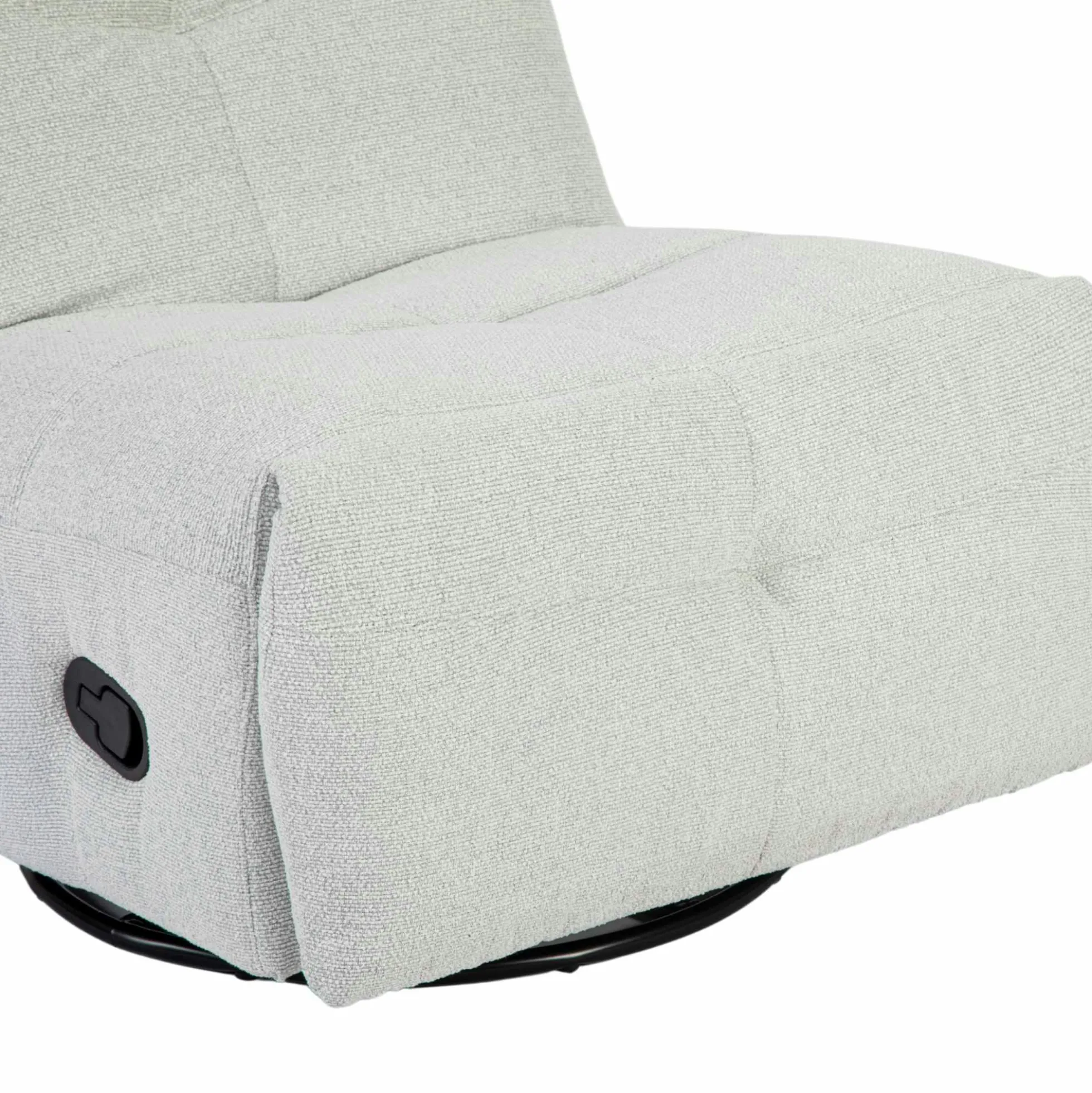 Fauteuil relax inclinable gris clair BELORA