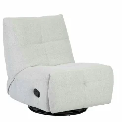 Fauteuil relax inclinable gris clair BELORA