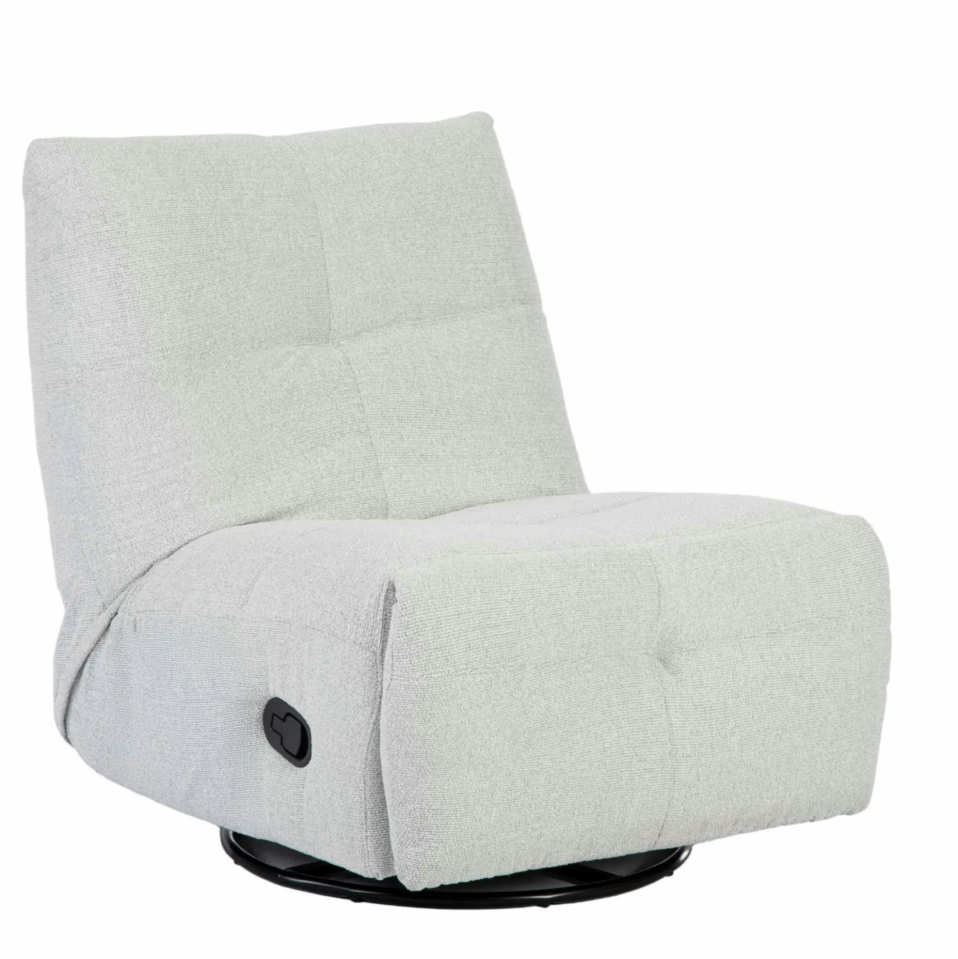 Fauteuil relax inclinable gris clair BELORA