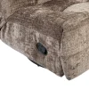 Fauteuil relax inclinable marron tissu chenille BELORA