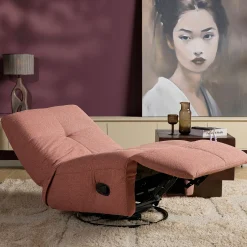 Fauteuil relax inclinable rose BELORA