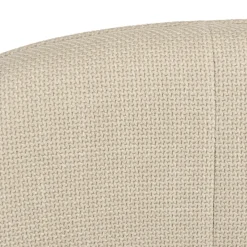 Fauteuil rembourré en tissu beige CASTILLE