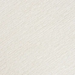 Fauteuil salon blanc pivotant et son pouf assorti BERLIN