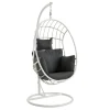 Fauteuil suspendu design en aluminium blanc OSLO