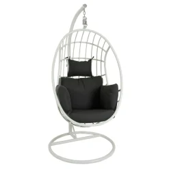 Fauteuil suspendu design en aluminium blanc OSLO