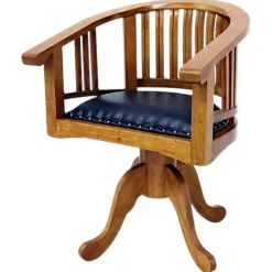 Fauteuil tournant Hévéa avec assise mousse PU 62x45x80cm MAORI