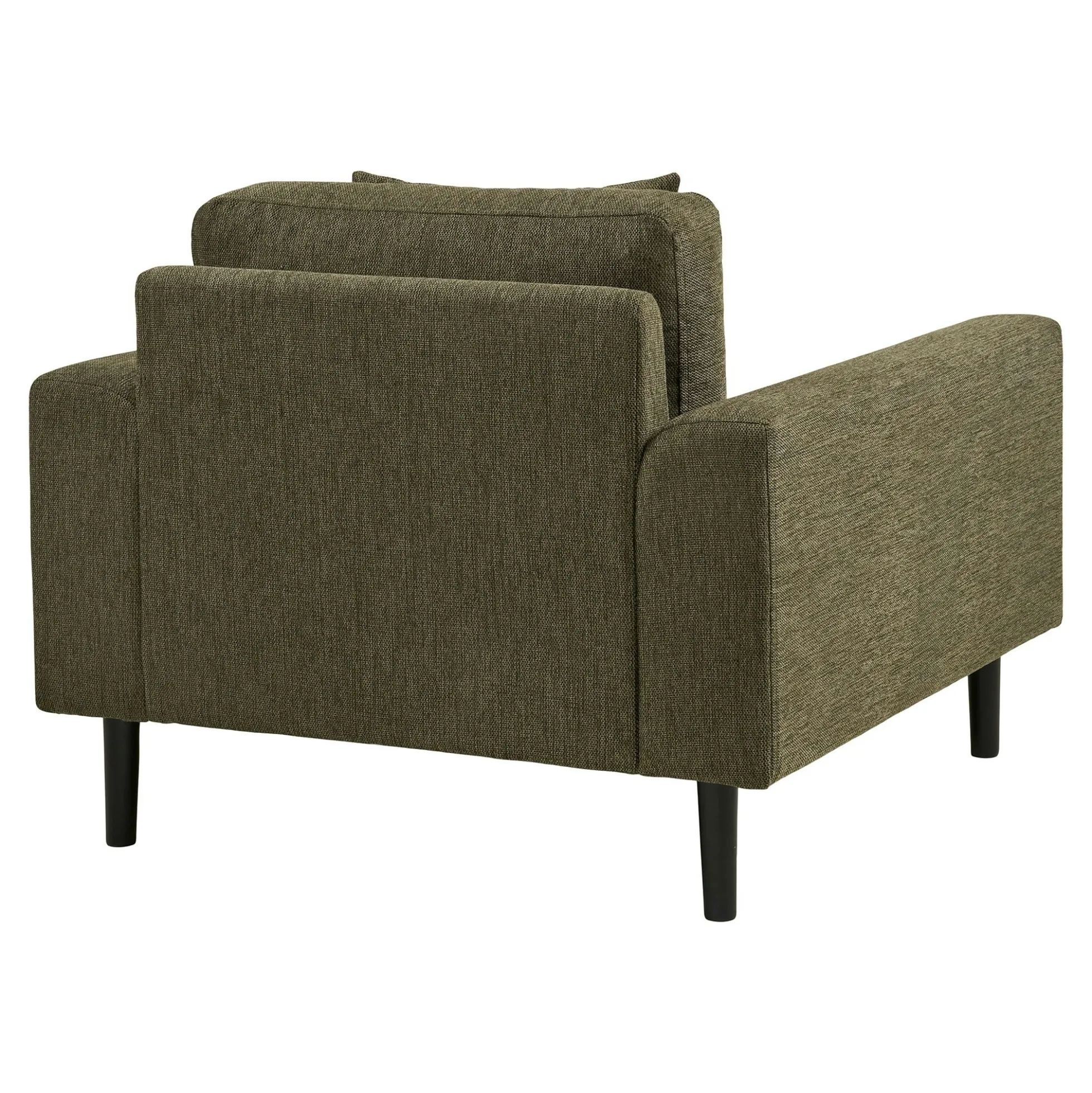 Fauteuil vert olive en tissu ROTTERDAM