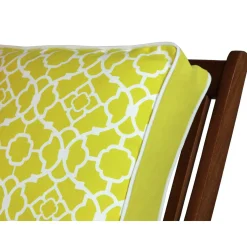Galette de chaise rembourrée – jaune, motif oriental IZMIR