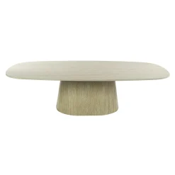 Grande table basse effet travertin 135 cm ASCOLI