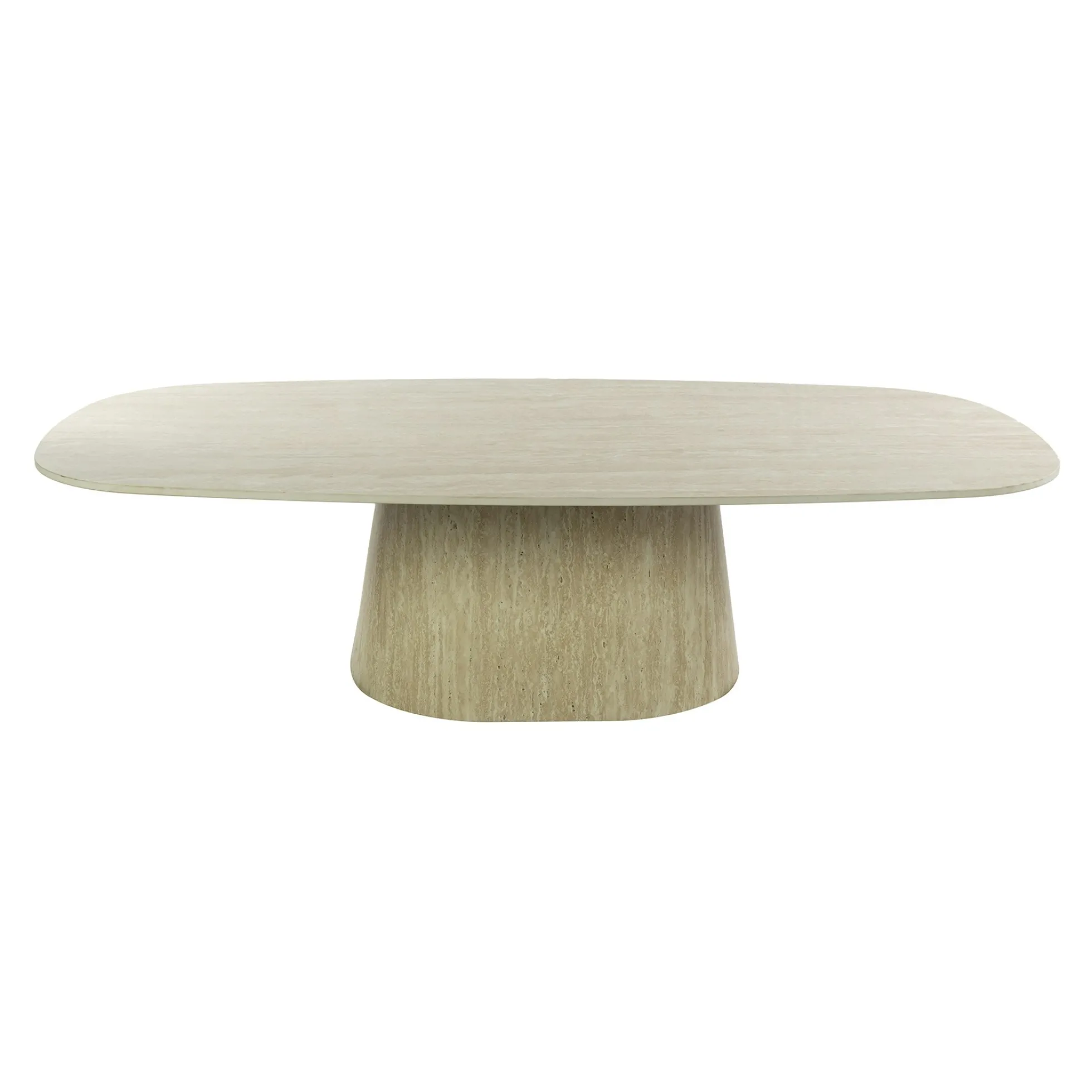 Grande table basse effet travertin 135 cm ASCOLI