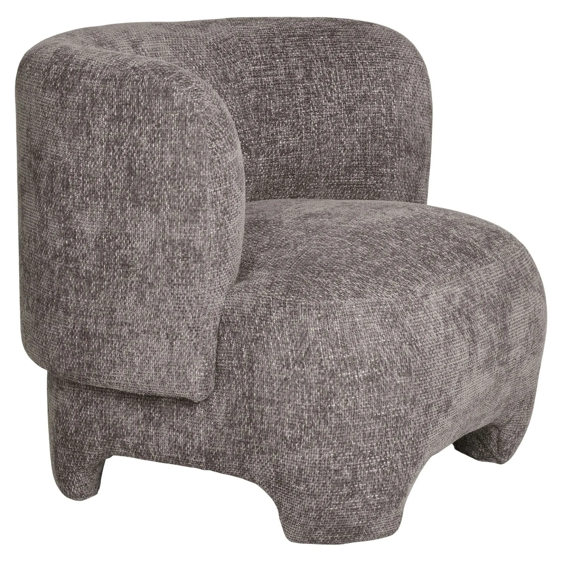 Gros fauteuil design gris BERLIN