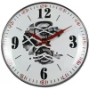 Horloge de cuisine blanche avec découpe centrale