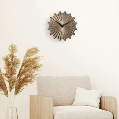 Horloge murale motif soleil