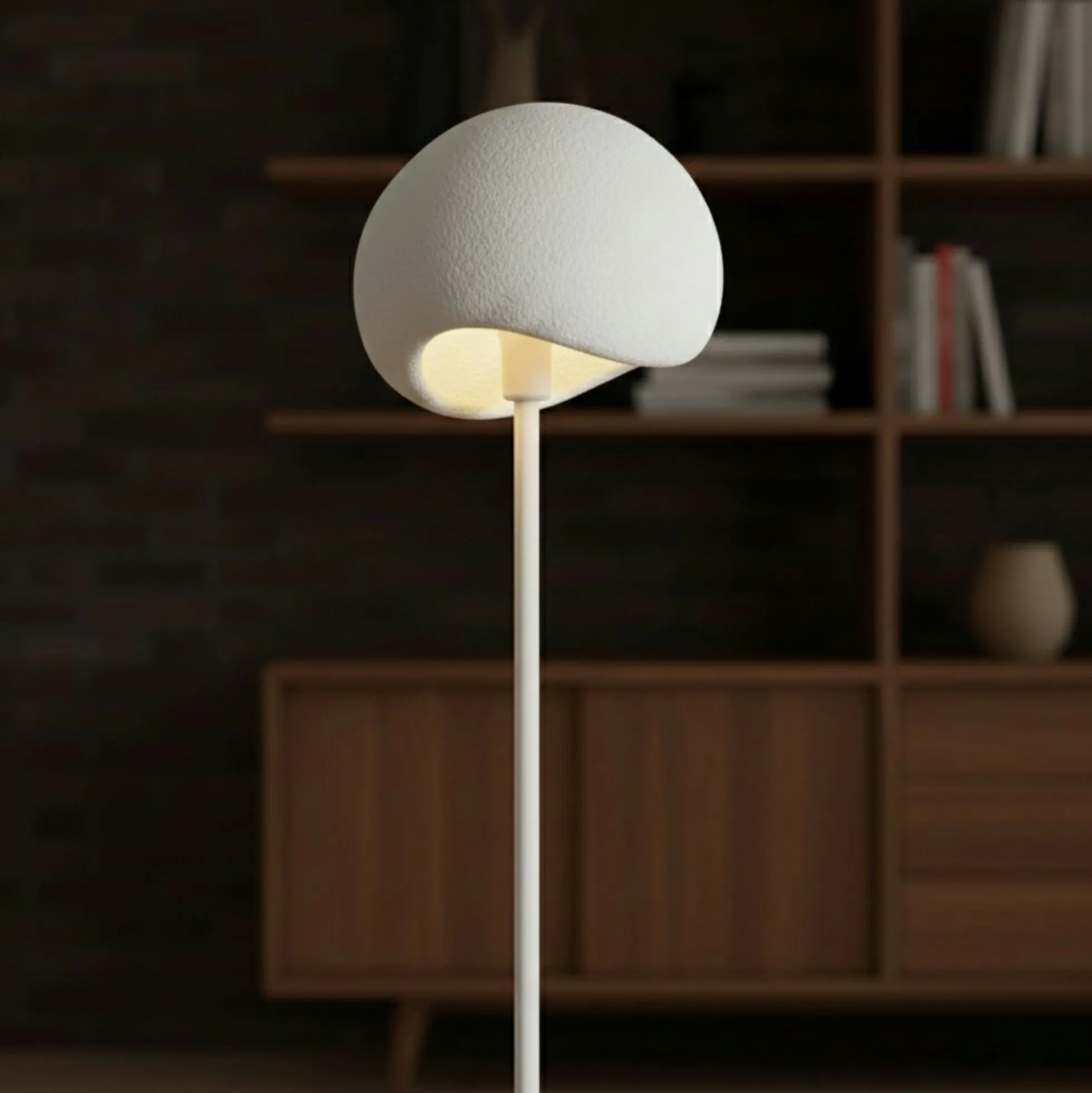 Lampadaire blanc design organique 170 cm NOXIS