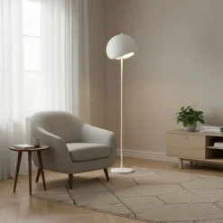 Lampadaire blanc design organique 170 cm NOXIS