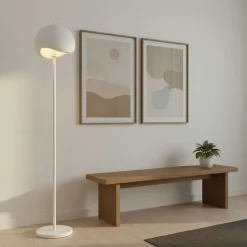 Lampadaire blanc design organique 170 cm NOXIS
